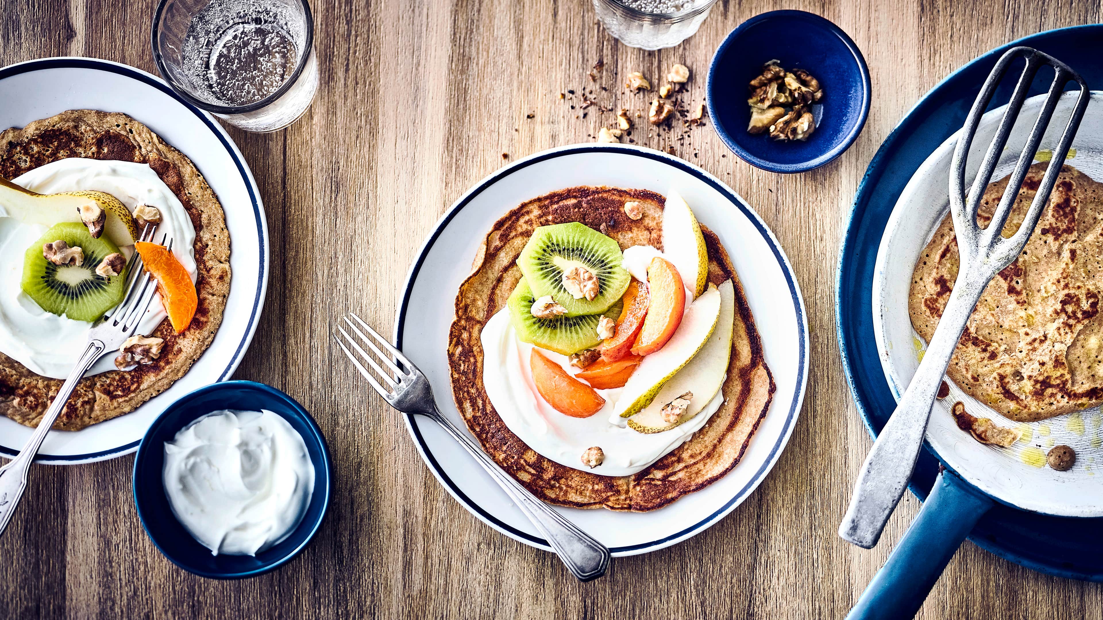 Goldene süße Pfannkuchen Goldene süße Pfannkuchen