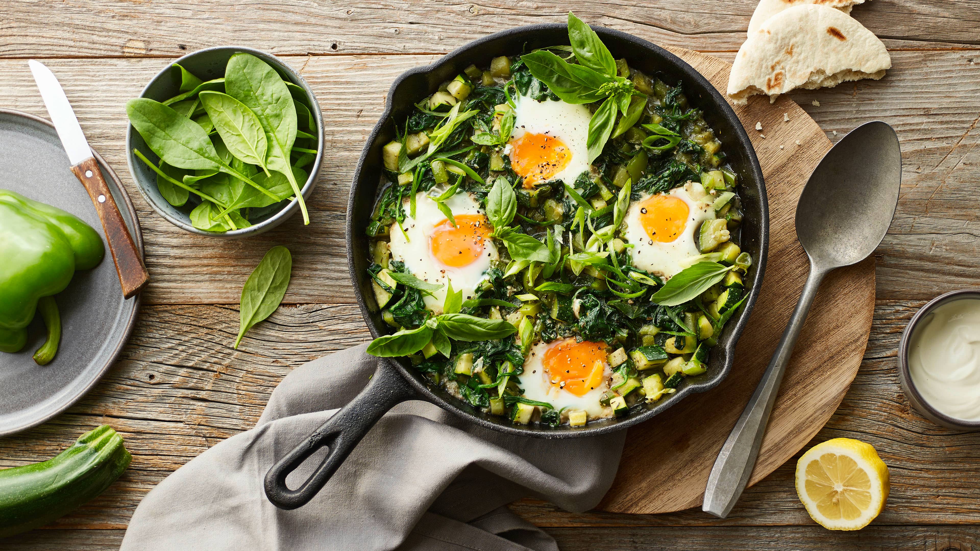 Grünes Shakshuka