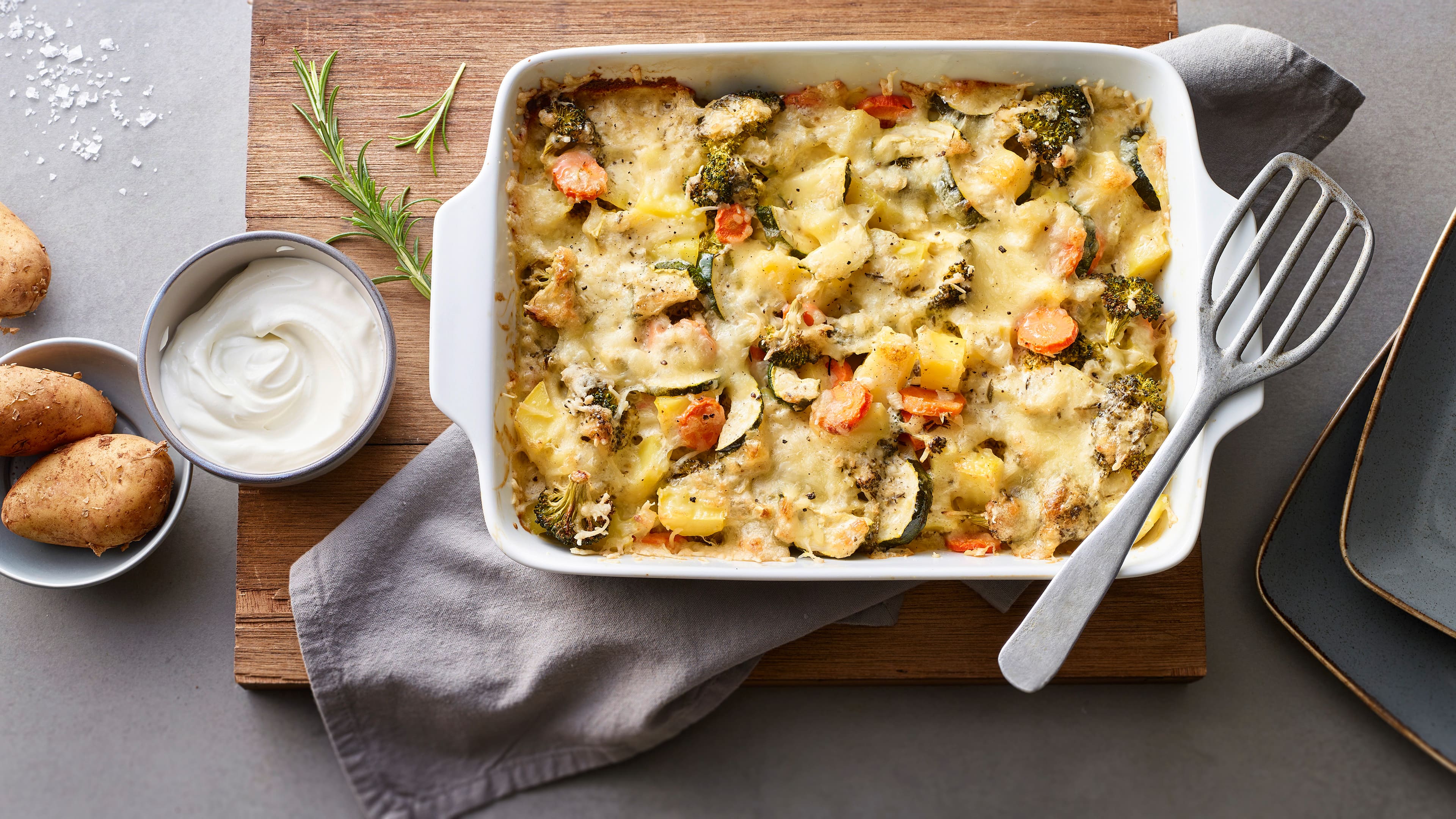 Kartoffelauflauf mit Gemüse Kartoffelauflauf mit Gemüse