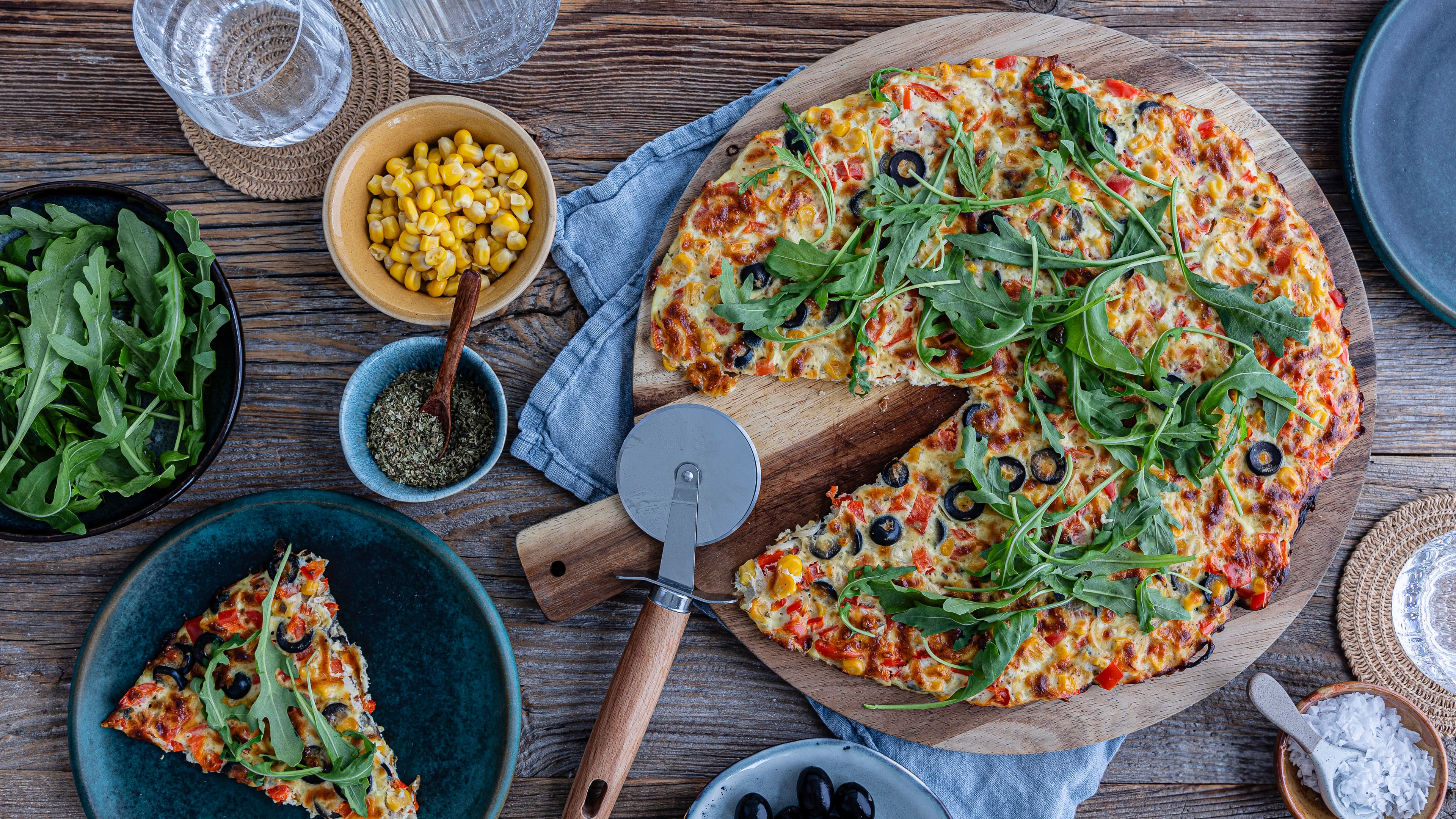 Low-Carb-Schüttelpizza Low-Carb-Schüttelpizza