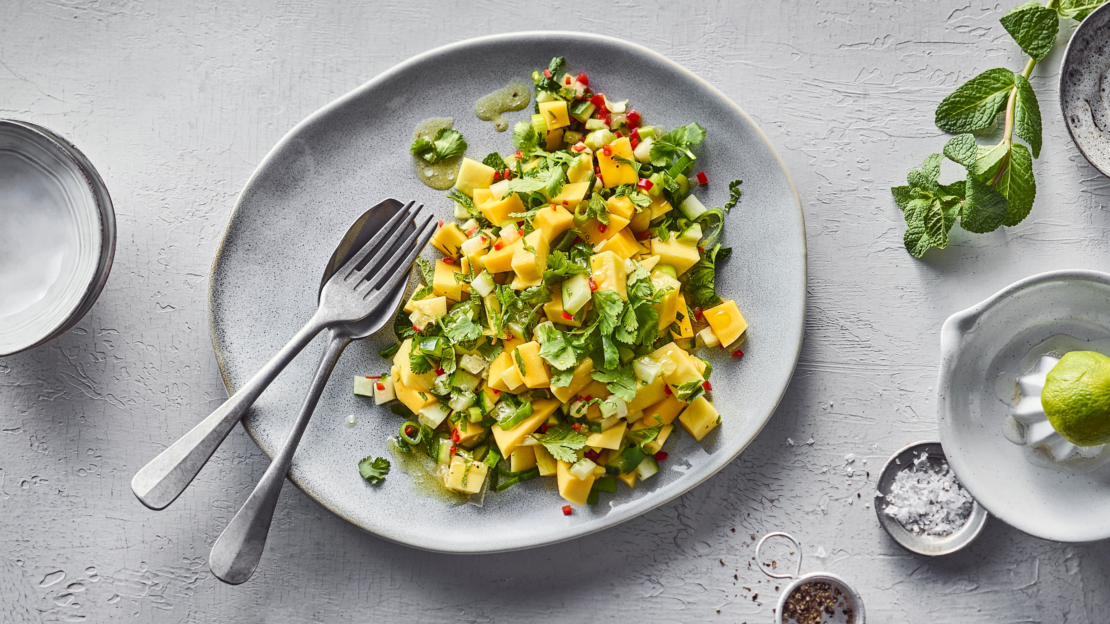 Mango-Gurkensalat Mango-Gurkensalat