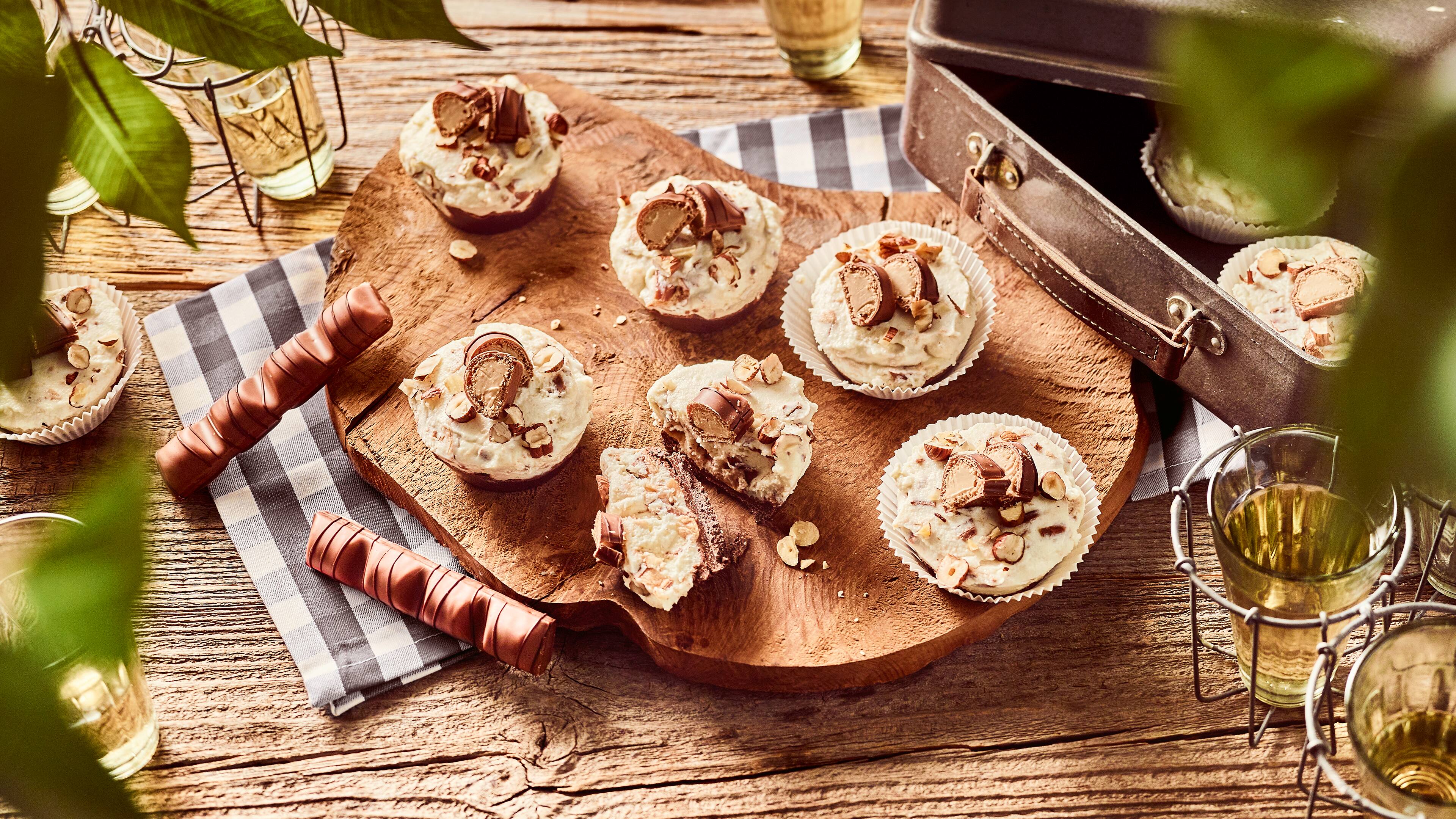 No bake Cheesecakes-Bites mit kinder bueno No bake Cheesecakes-Bites mit kinder bueno