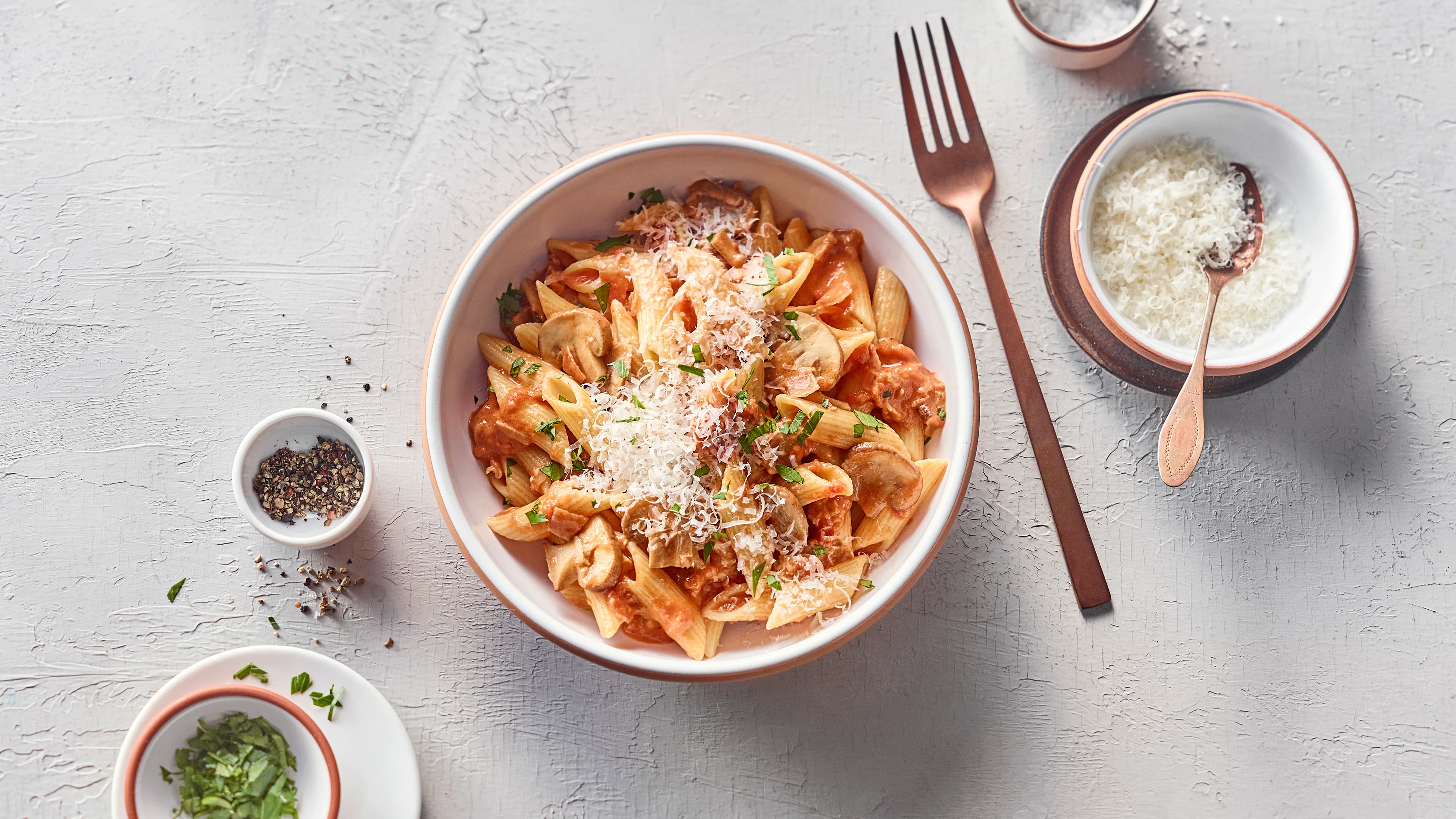 Penne Boscaiola Penne Boscaiola