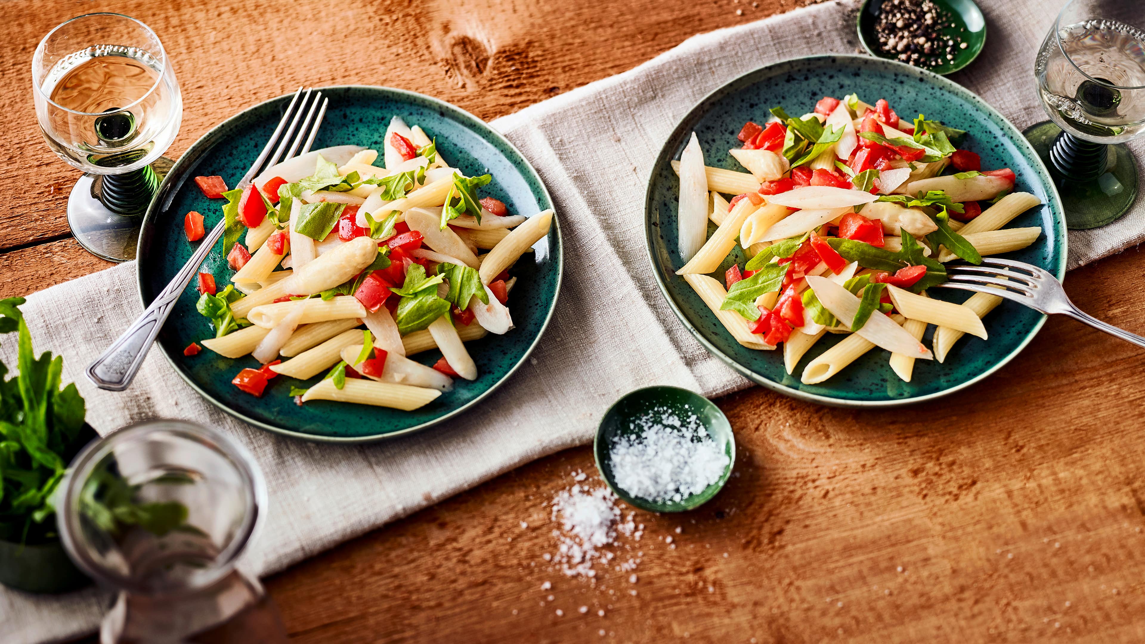 Penne mit Spargel