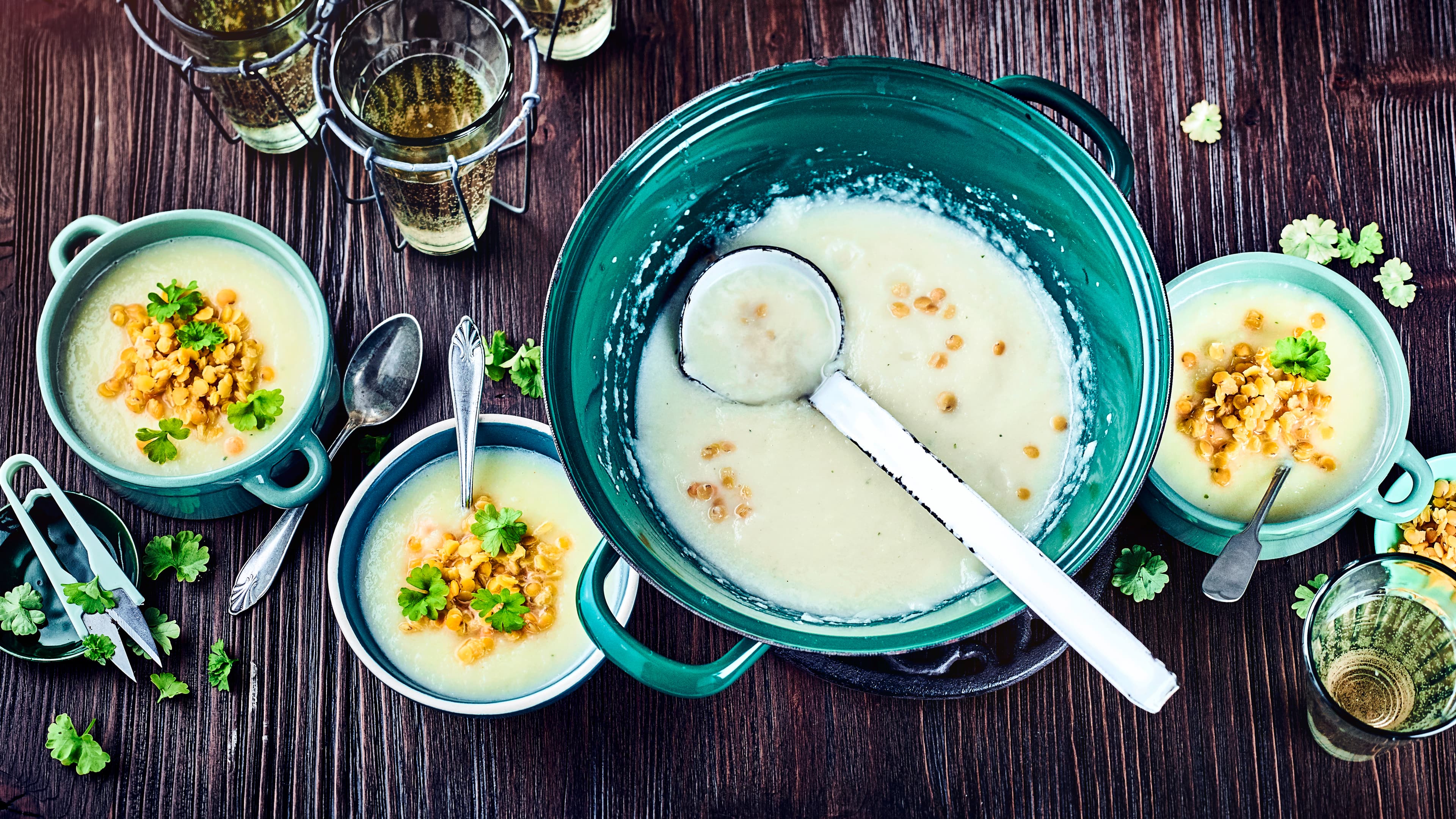 Petersilien-Linsensuppe Petersilien-Linsensuppe