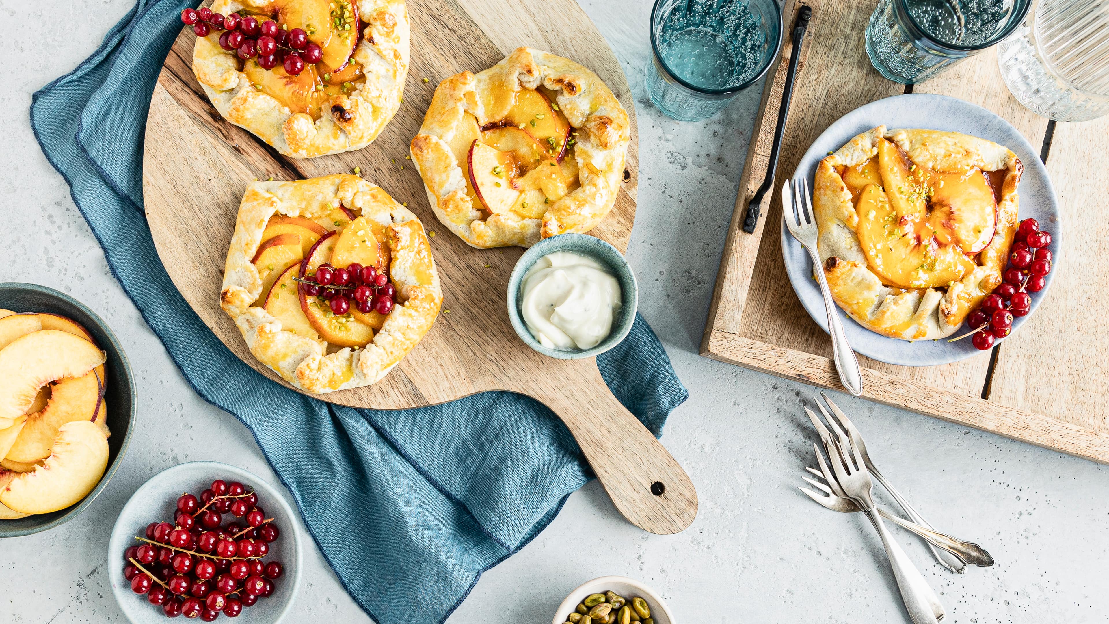 Pfirsich Tarte vom Grill Pfirsich Tarte vom Grill