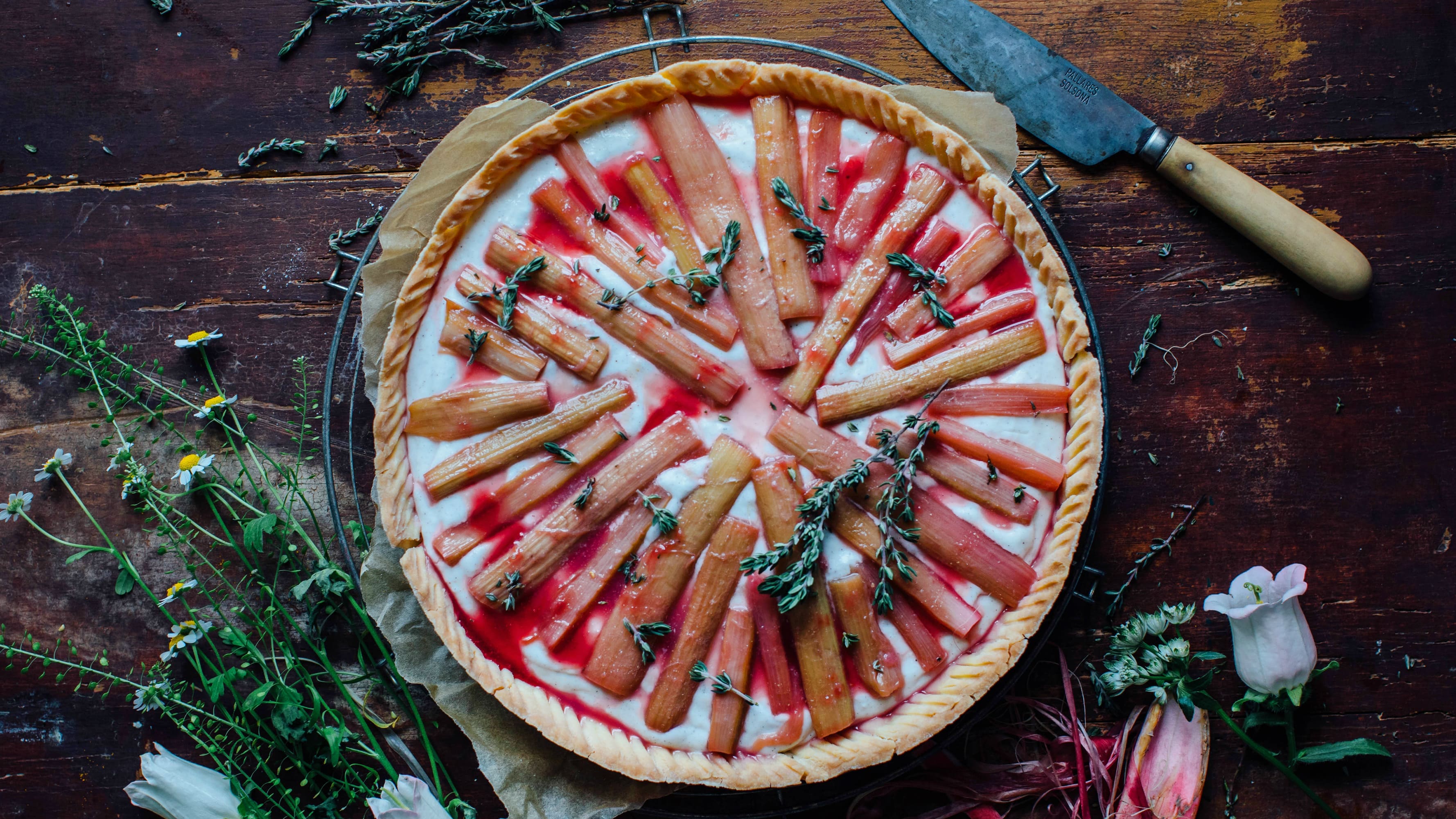 Rhabarber-Joghurt-Tarte Rhabarber-Joghurt-Tarte