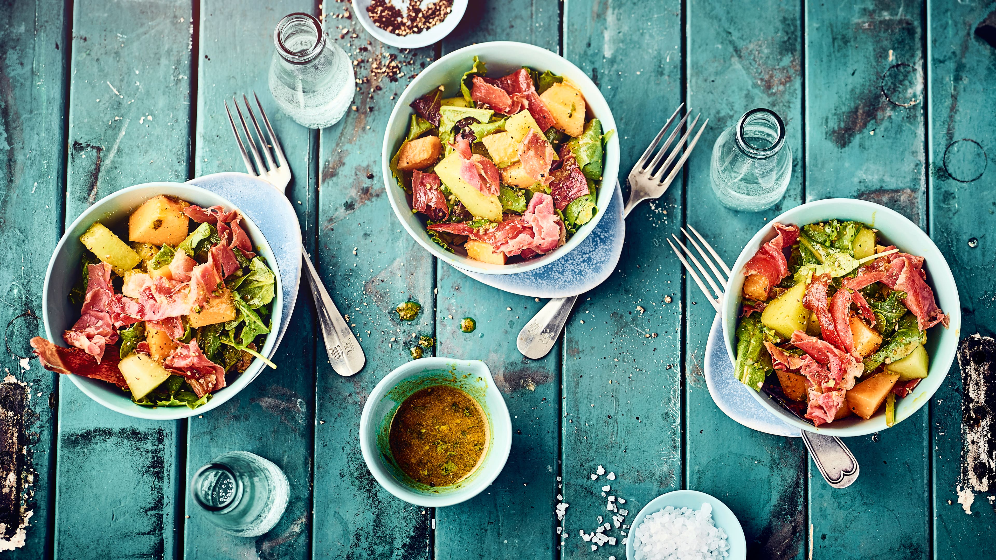 Salat mit Melone Salat mit Melone