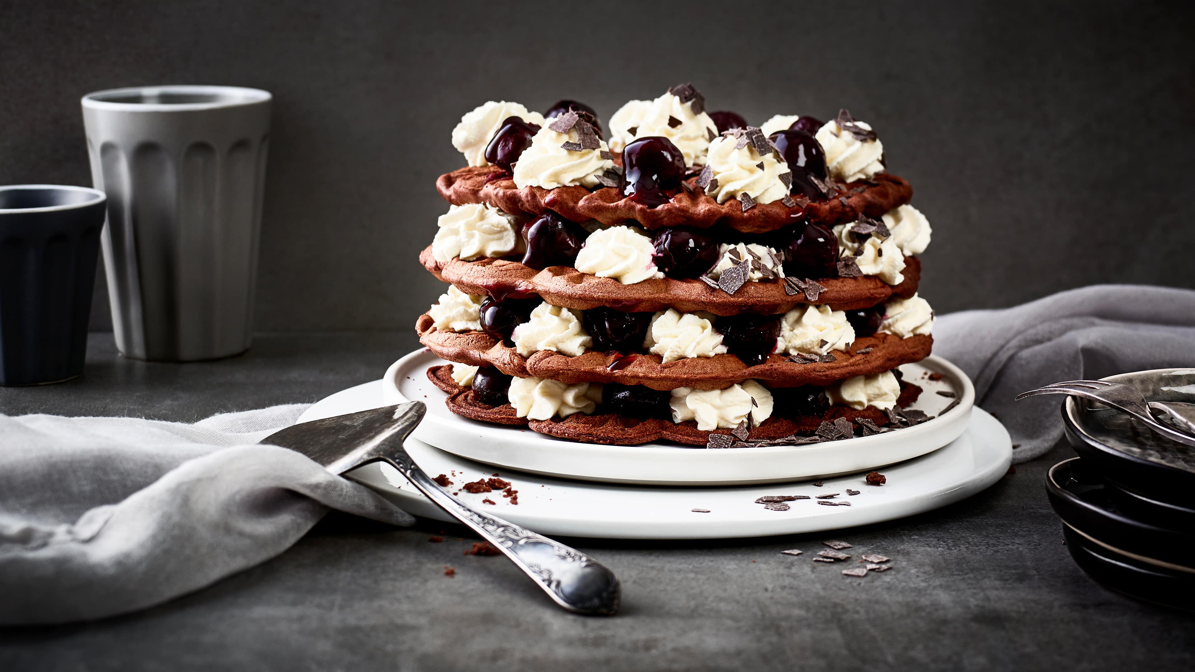 Schwarzwälder Waffeltorte