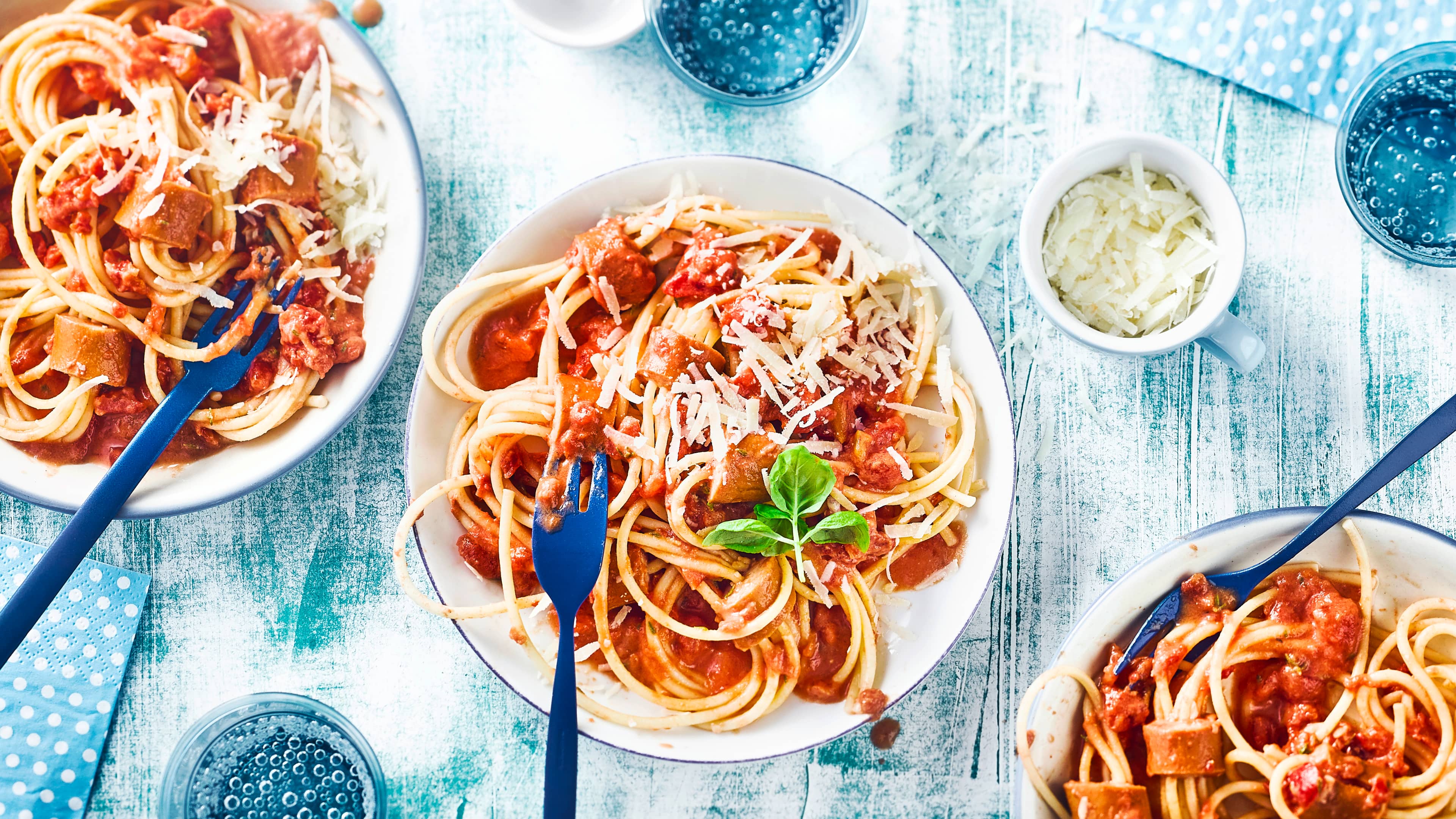Spaghetti-Würstchen Spaghetti-Würstchen