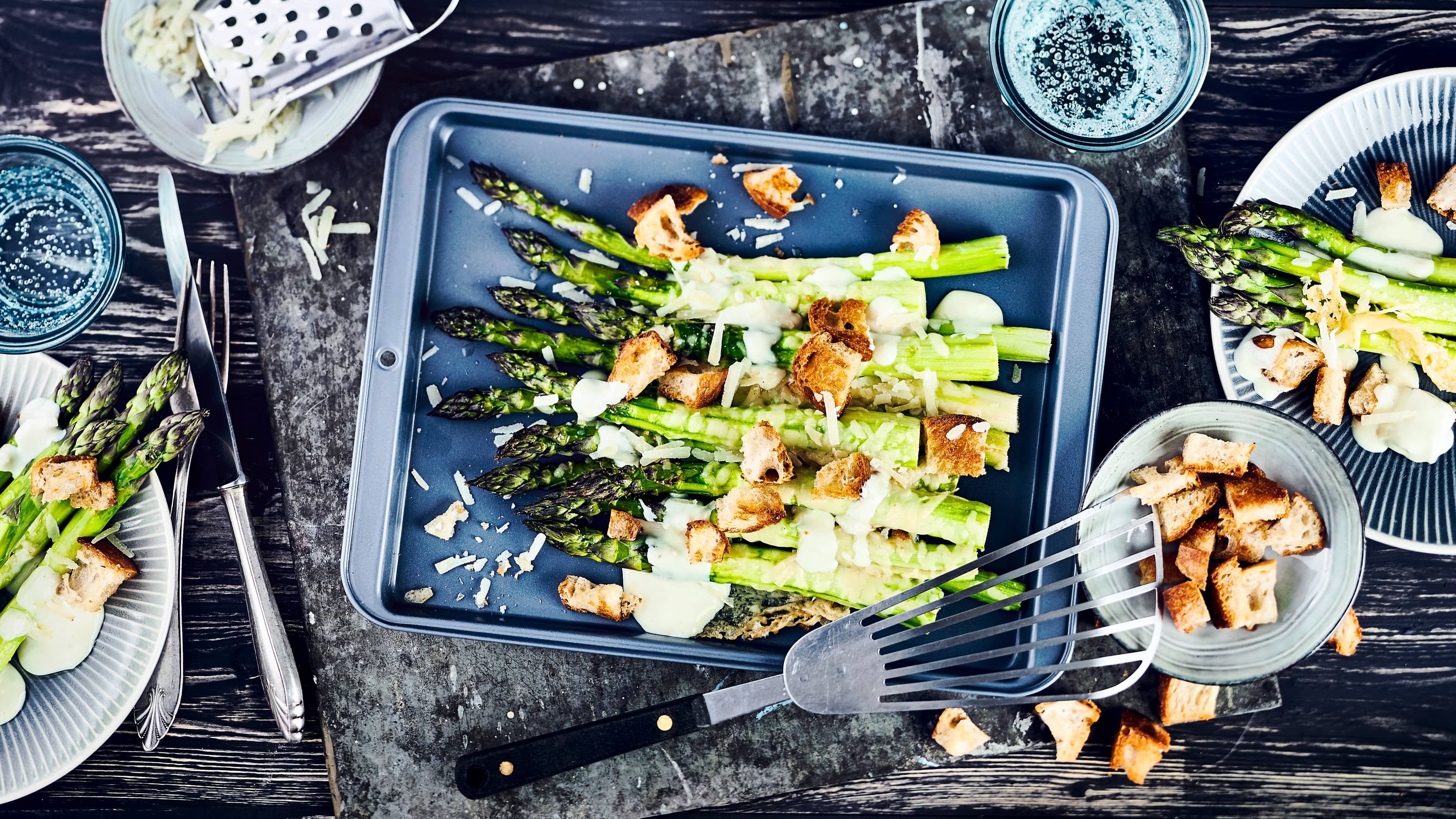 Spargel überbacken Spargel überbacken