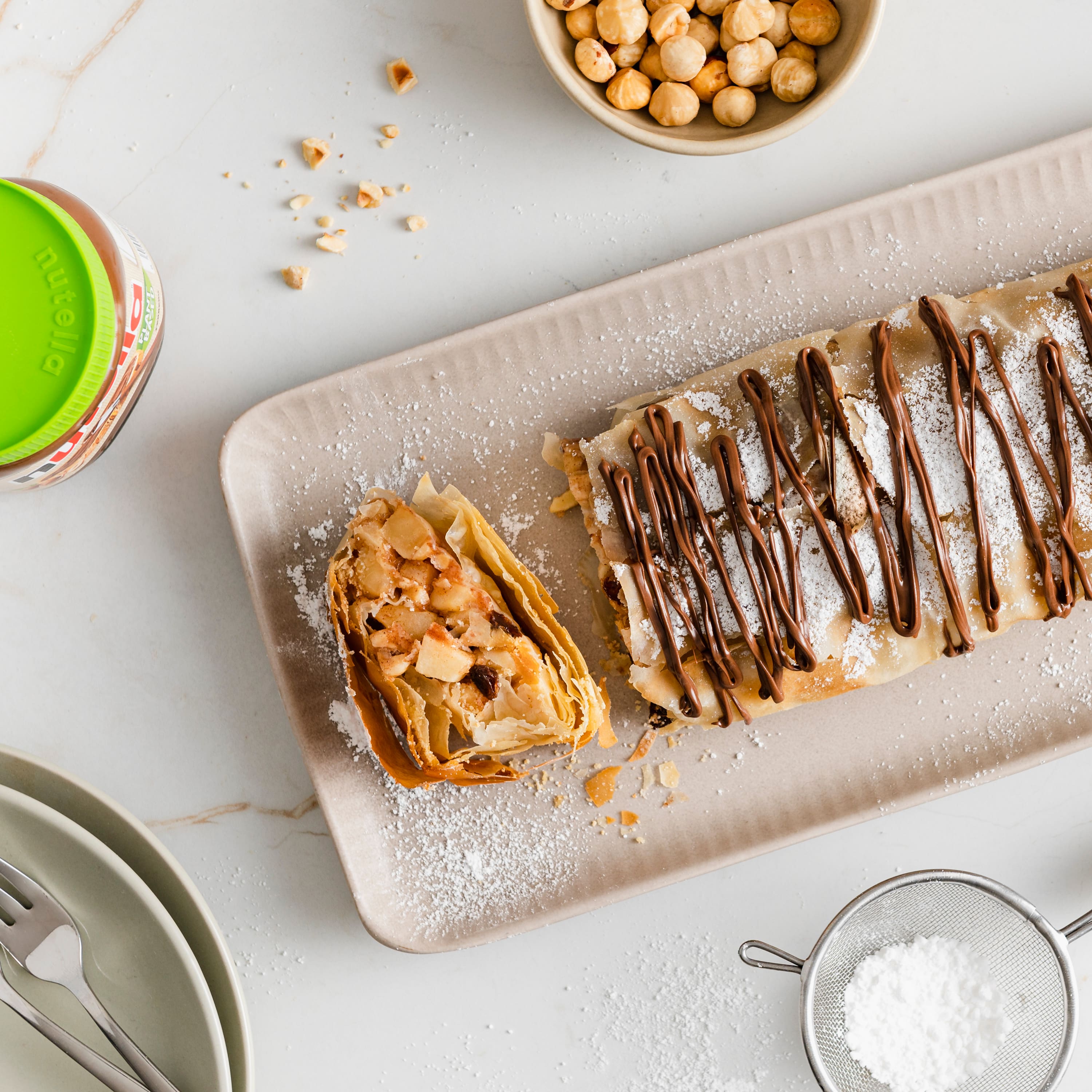 Strudel mit nutella Plant-Based