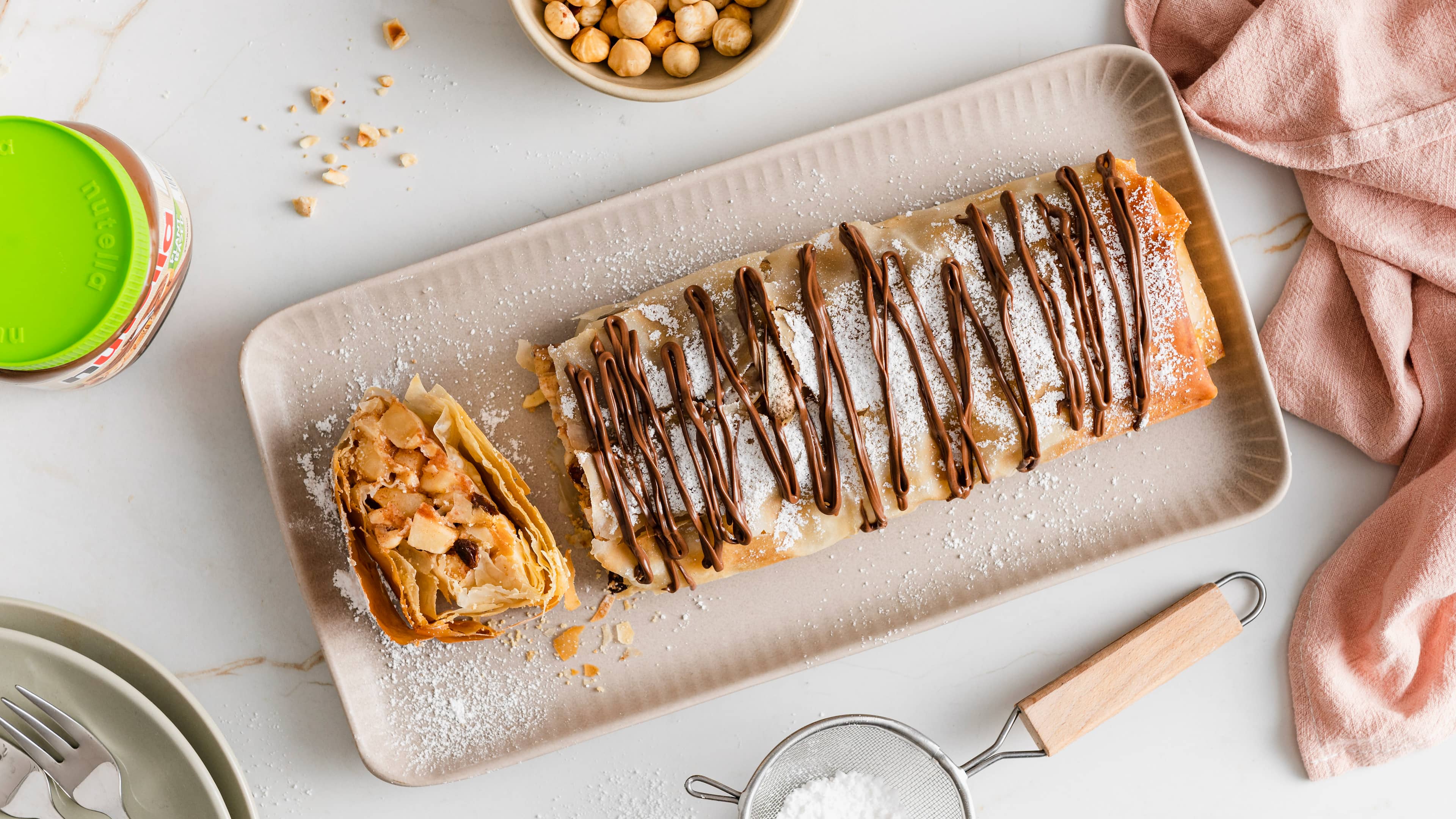Strudel mit nutella Plant-Based