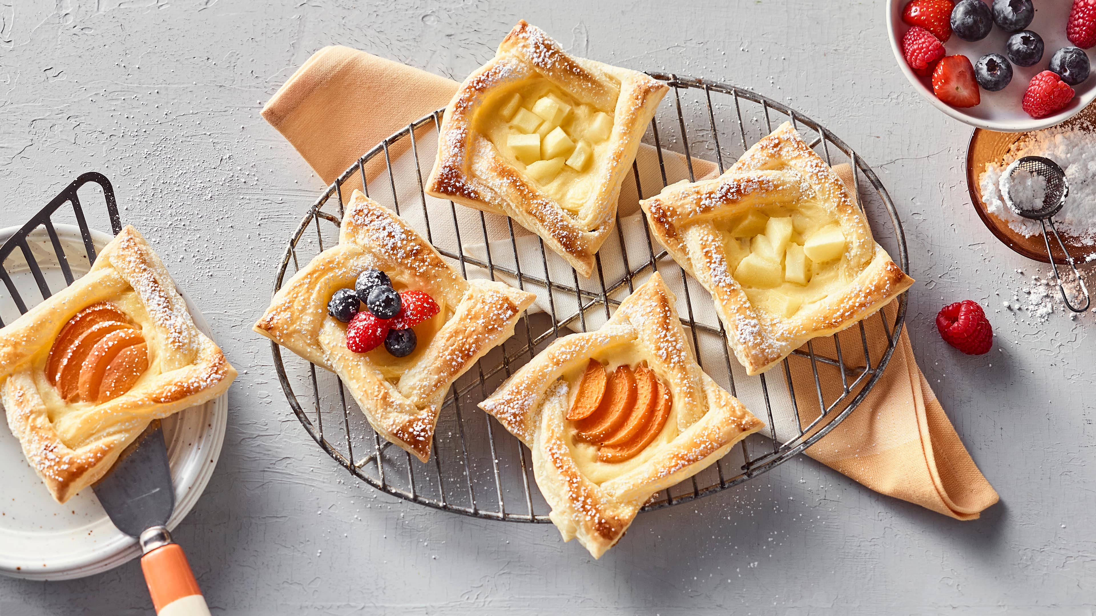 Süße Blätterteigteilchen