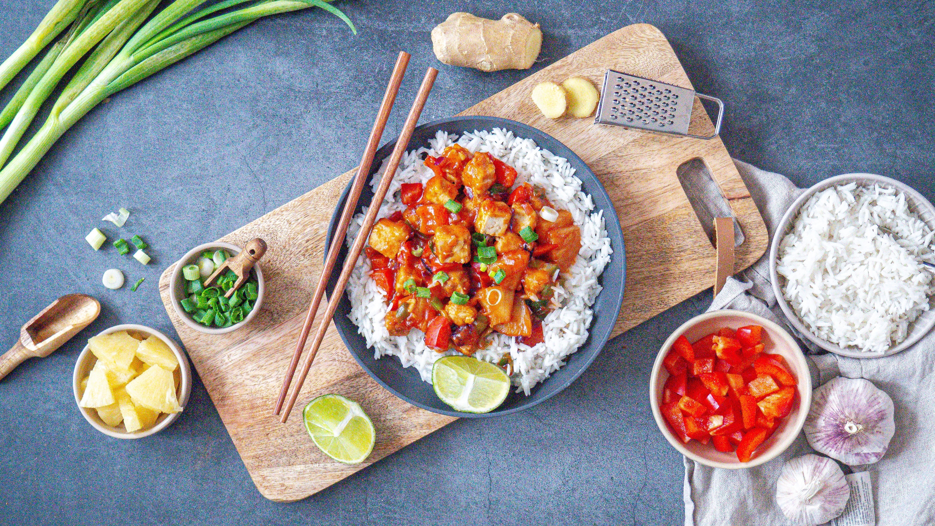 Tofu süß sauer Tofu süß sauer