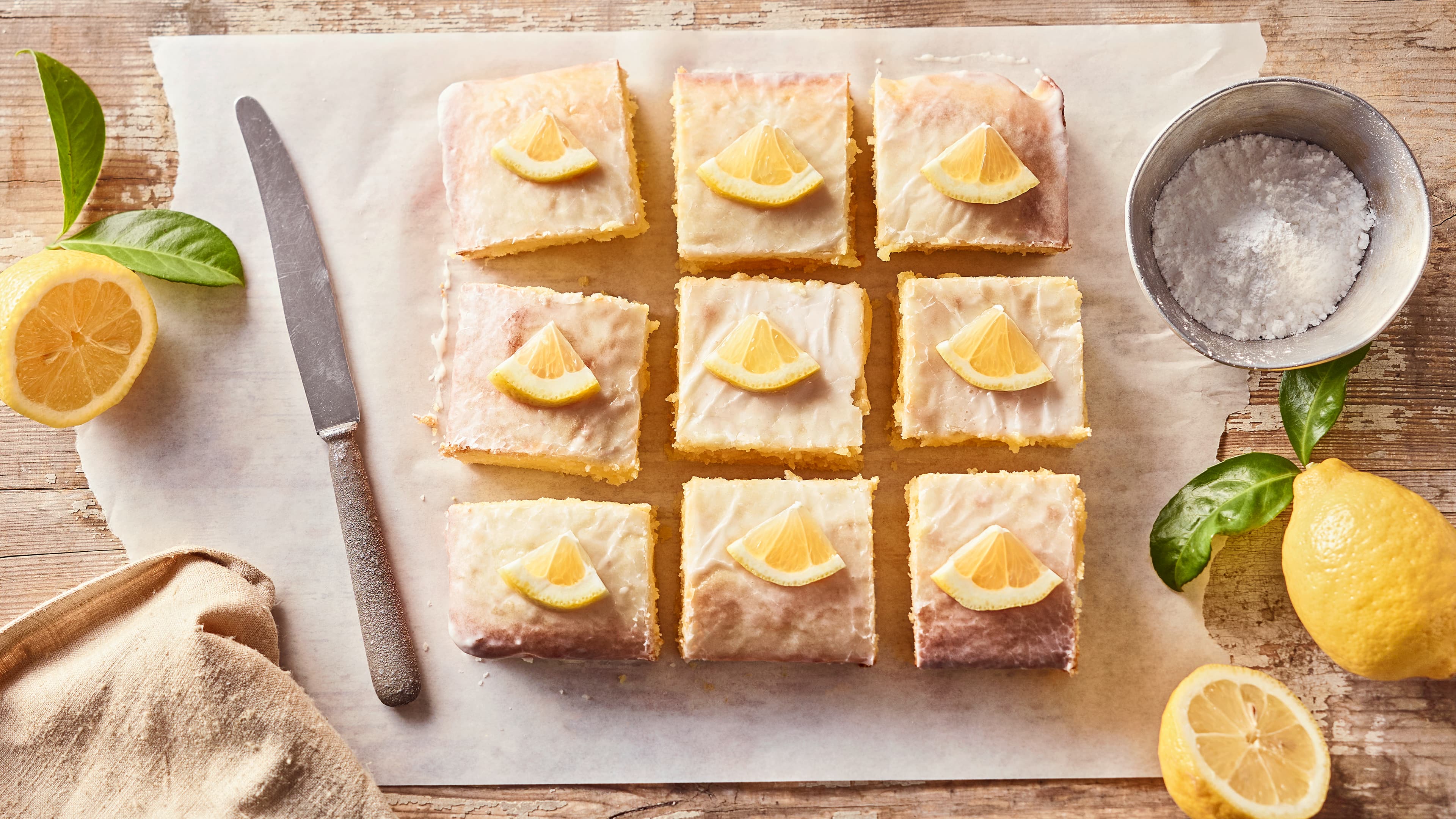 Zitronen-Brownies Zitronen-Brownies
