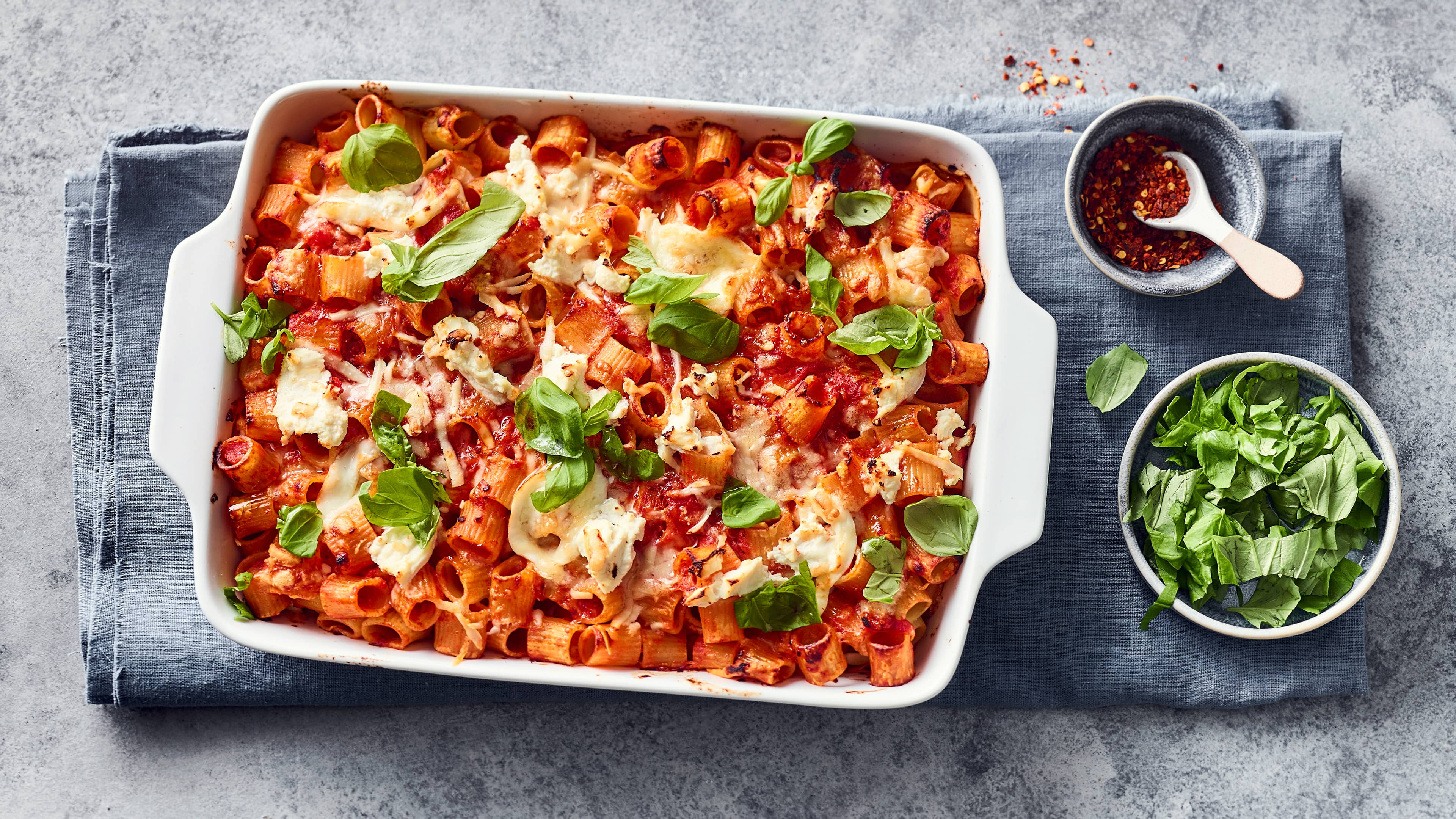 Baked Ziti mit Ricotta Baked Ziti mit Ricotta