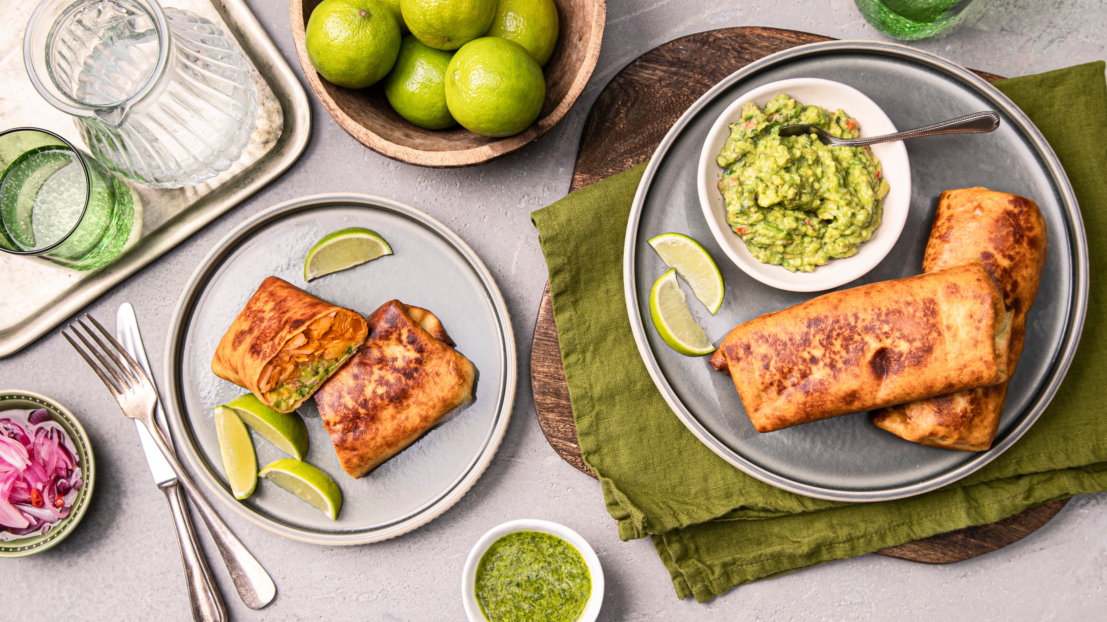 Chimichangas mit Gemüsefüllung