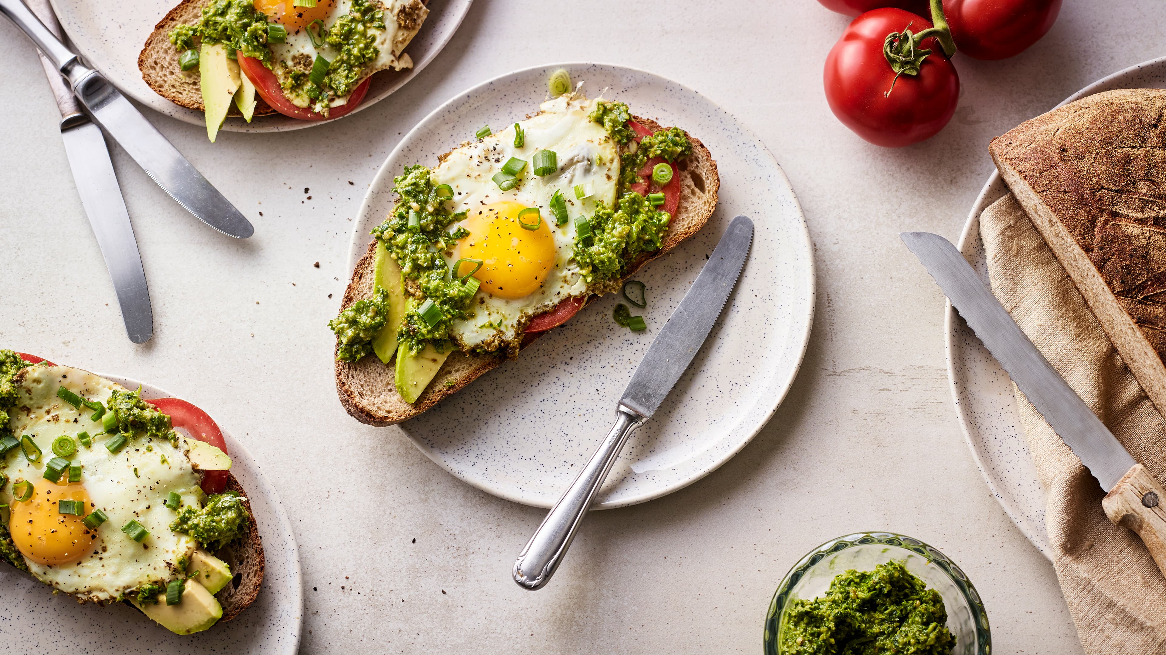 Pesto Eier Pesto Eier