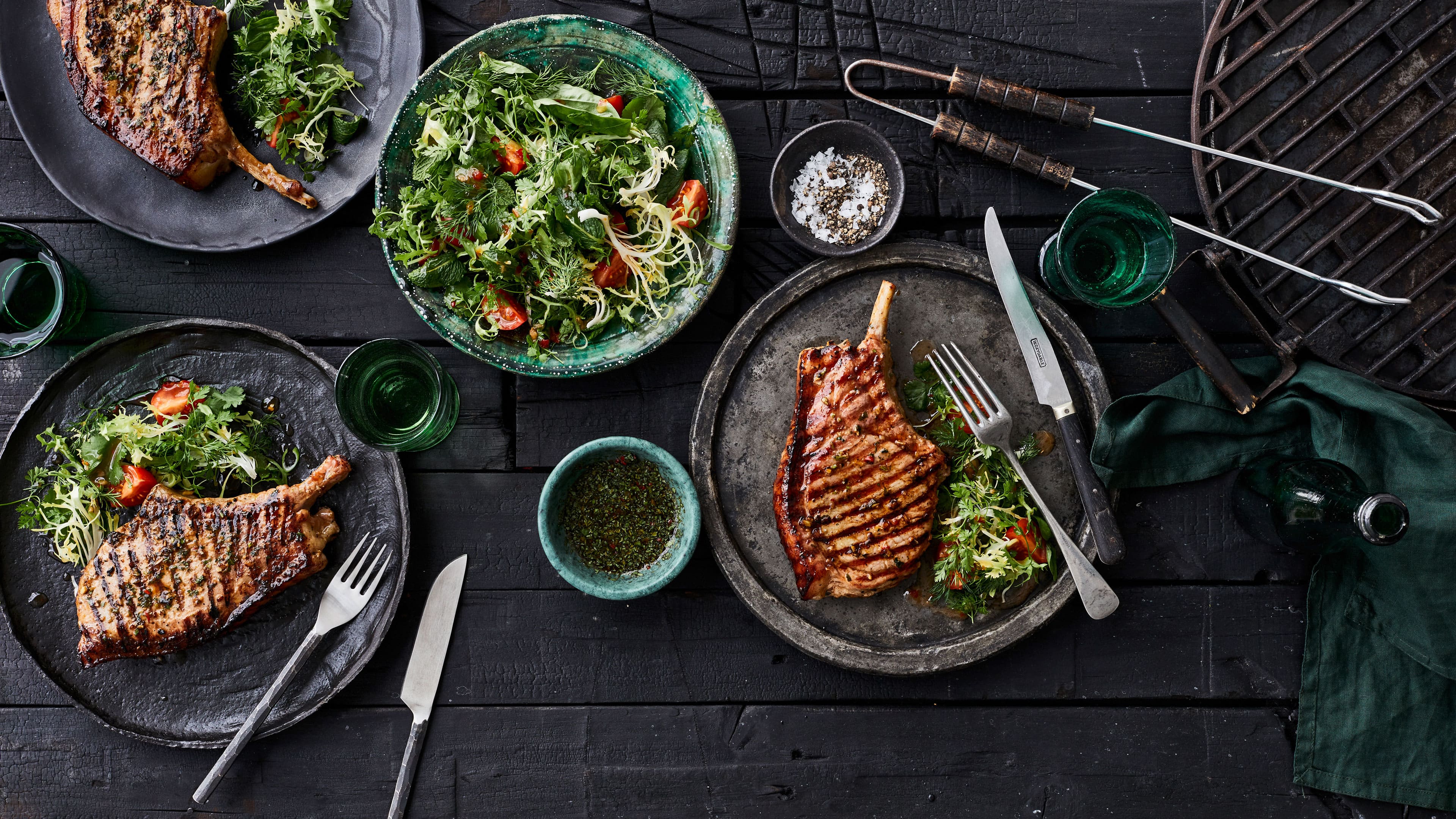 Schweine-Kotelett mit Zitronengras-Marinade Schweine-Kotelett mit Zitronengras-Marinade