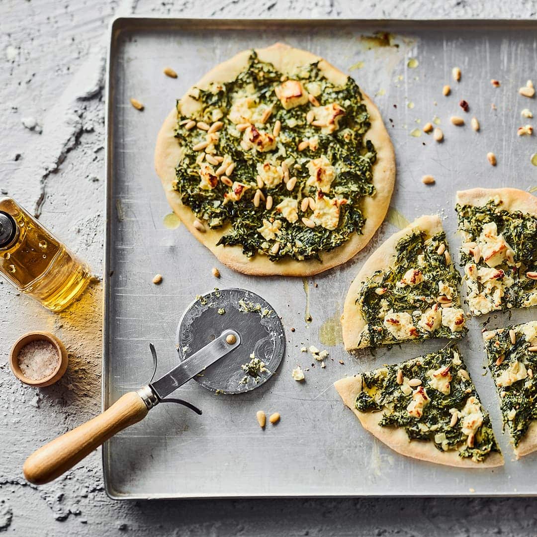 Spinatpizza