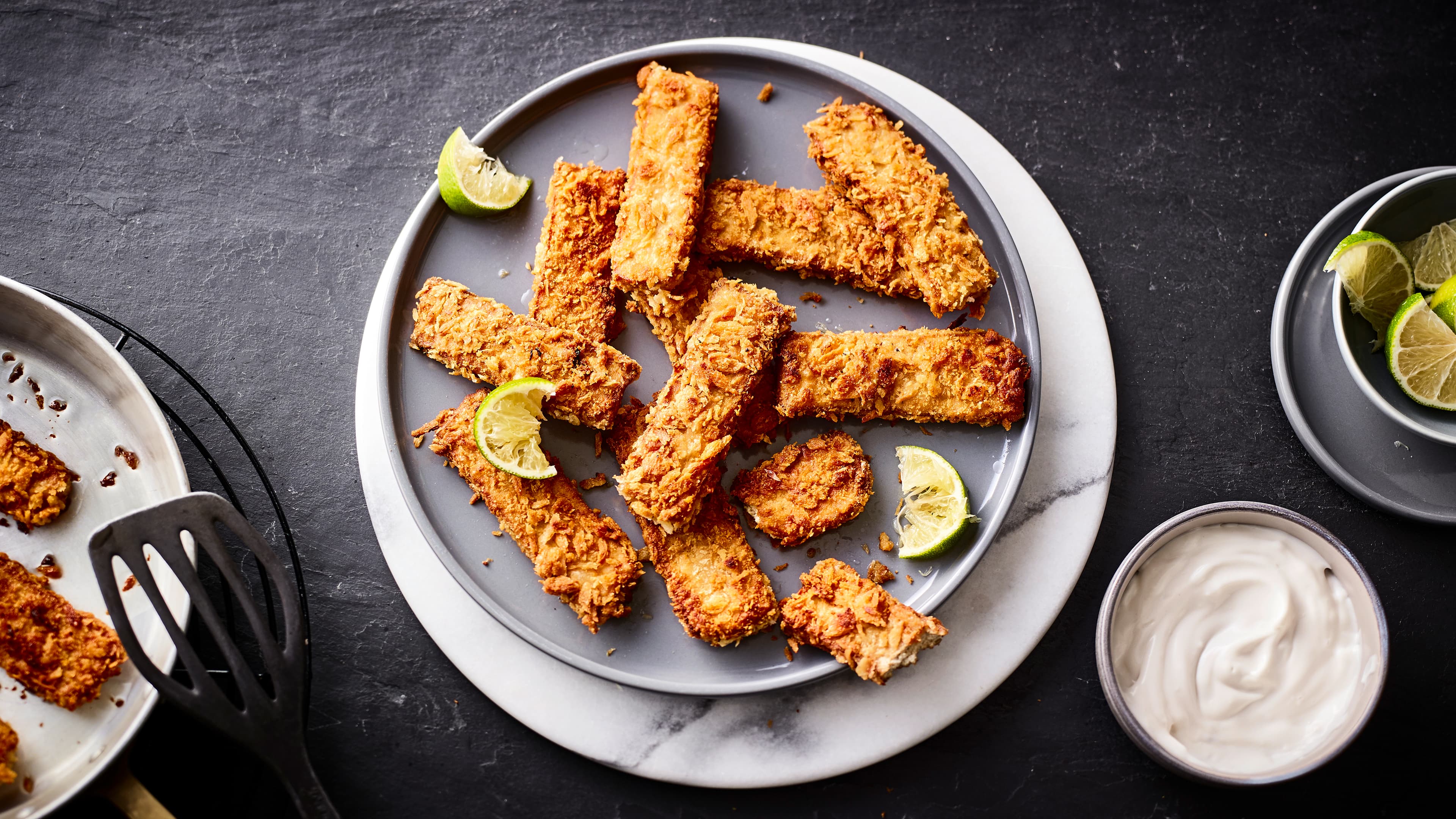 Vegane Fischstäbchen Vegane Fischstäbchen