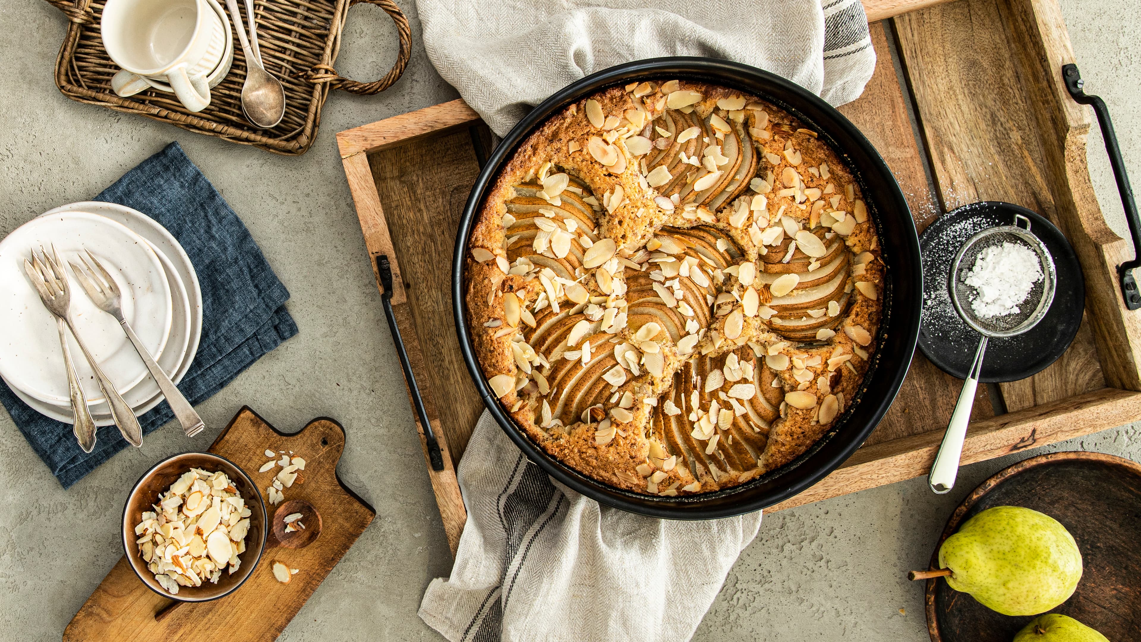 Versunkener Birnenkuchen Versunkener Birnenkuchen