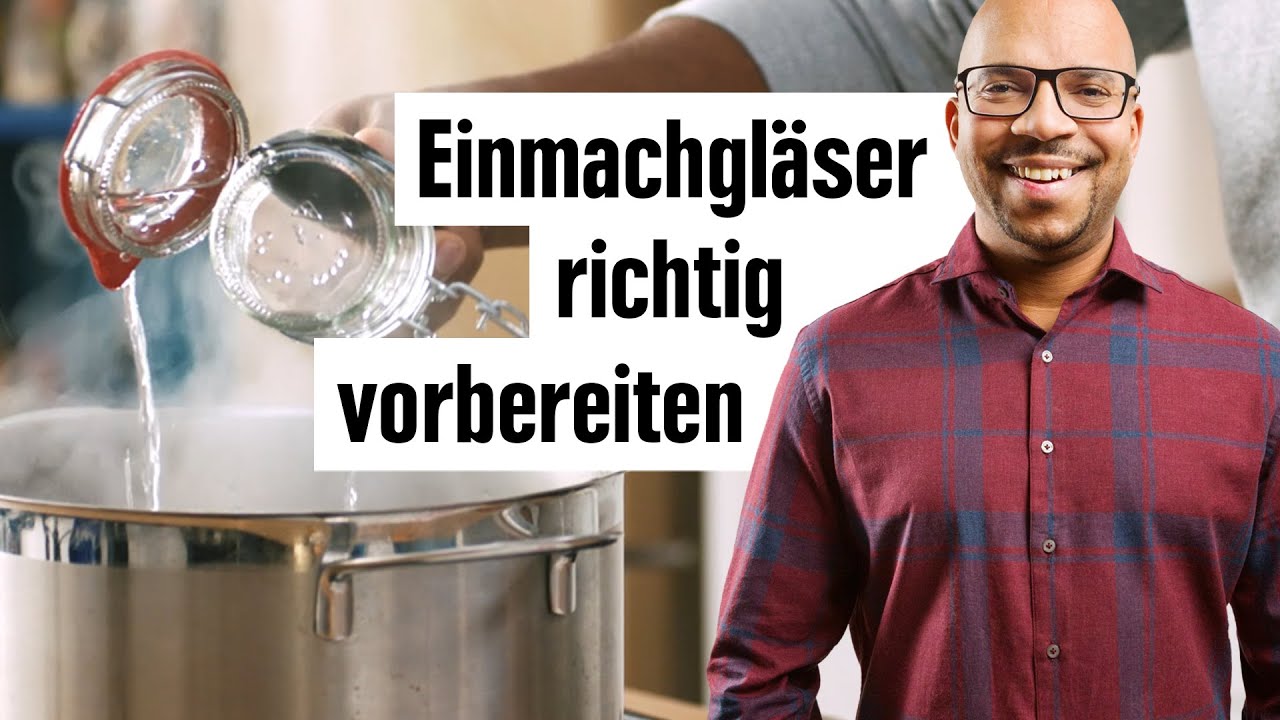 YouTube Platzhalterbild für ein Video mit dem Titel 'Einmachgläser sterilisieren'.