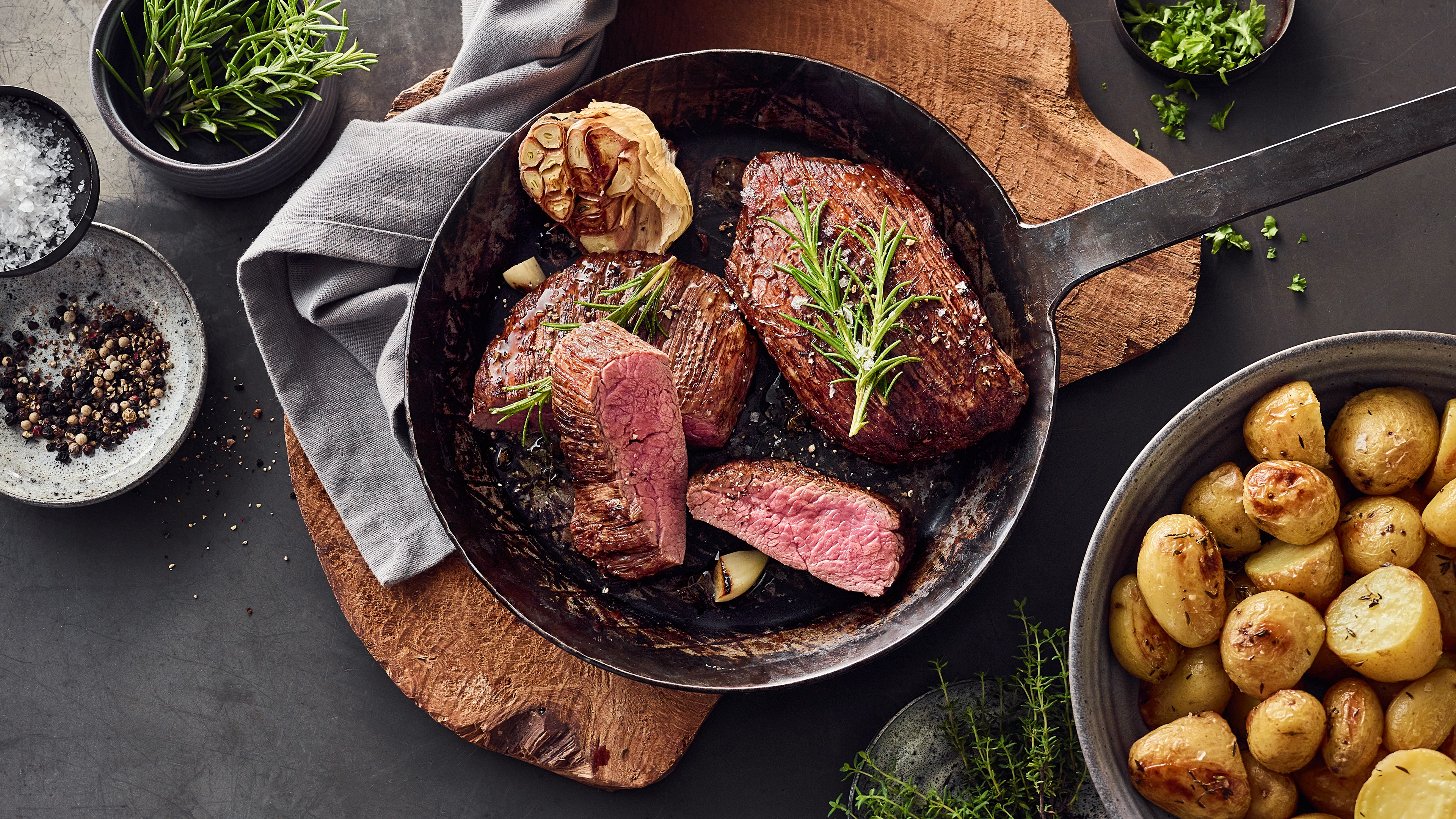 Hirschsteak