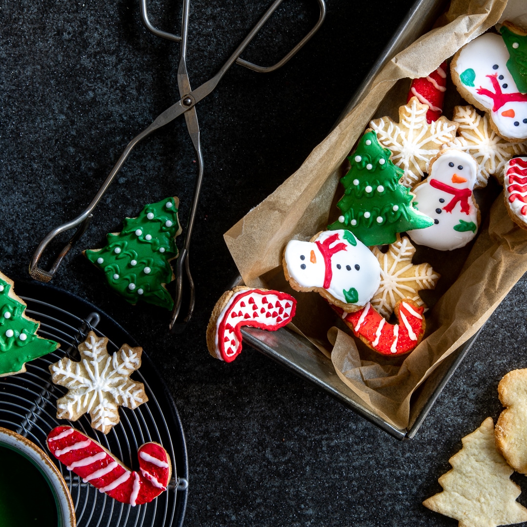 Weihnachtliches Buttergebäck