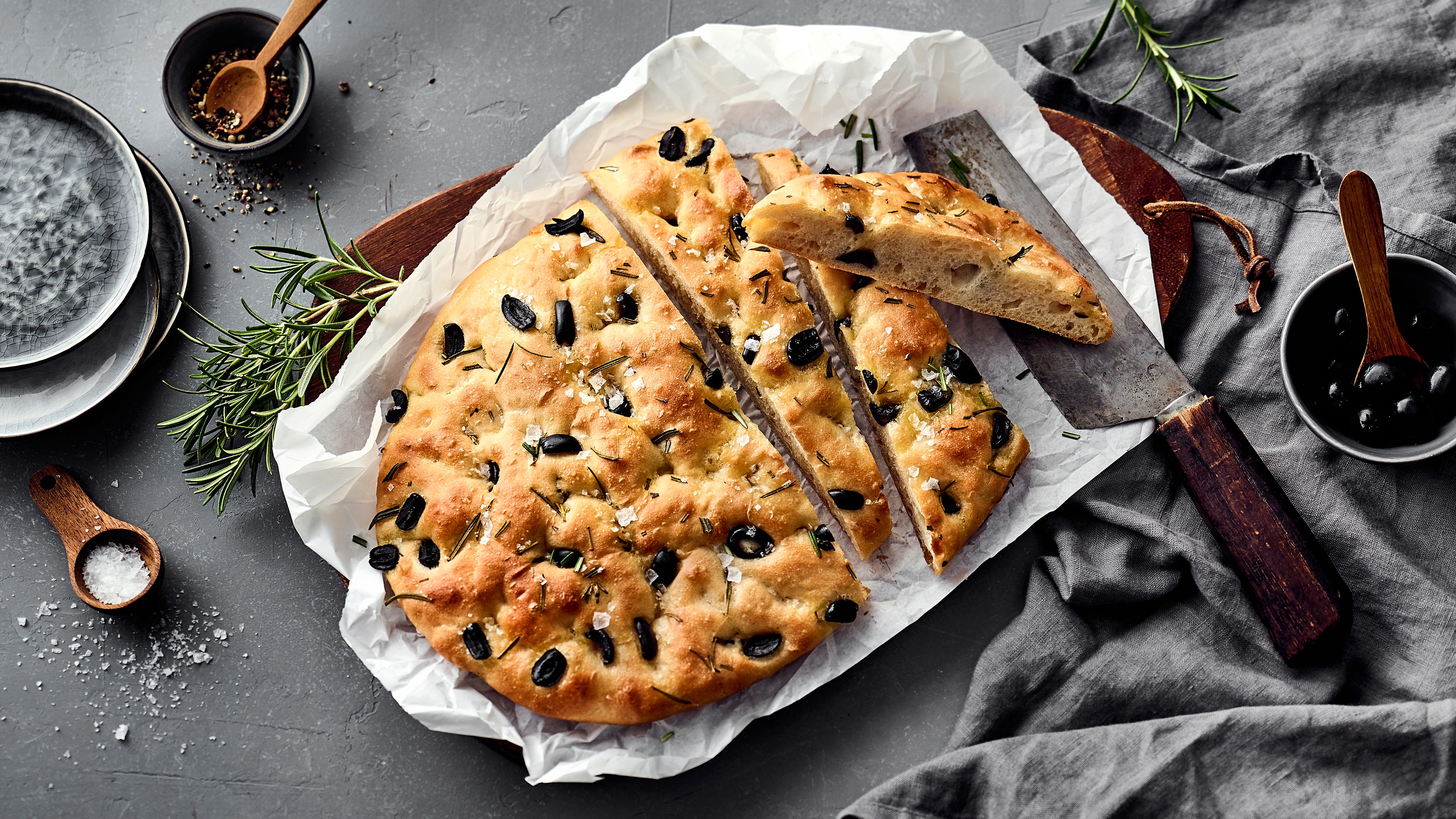 Dinkel-Foccacia
