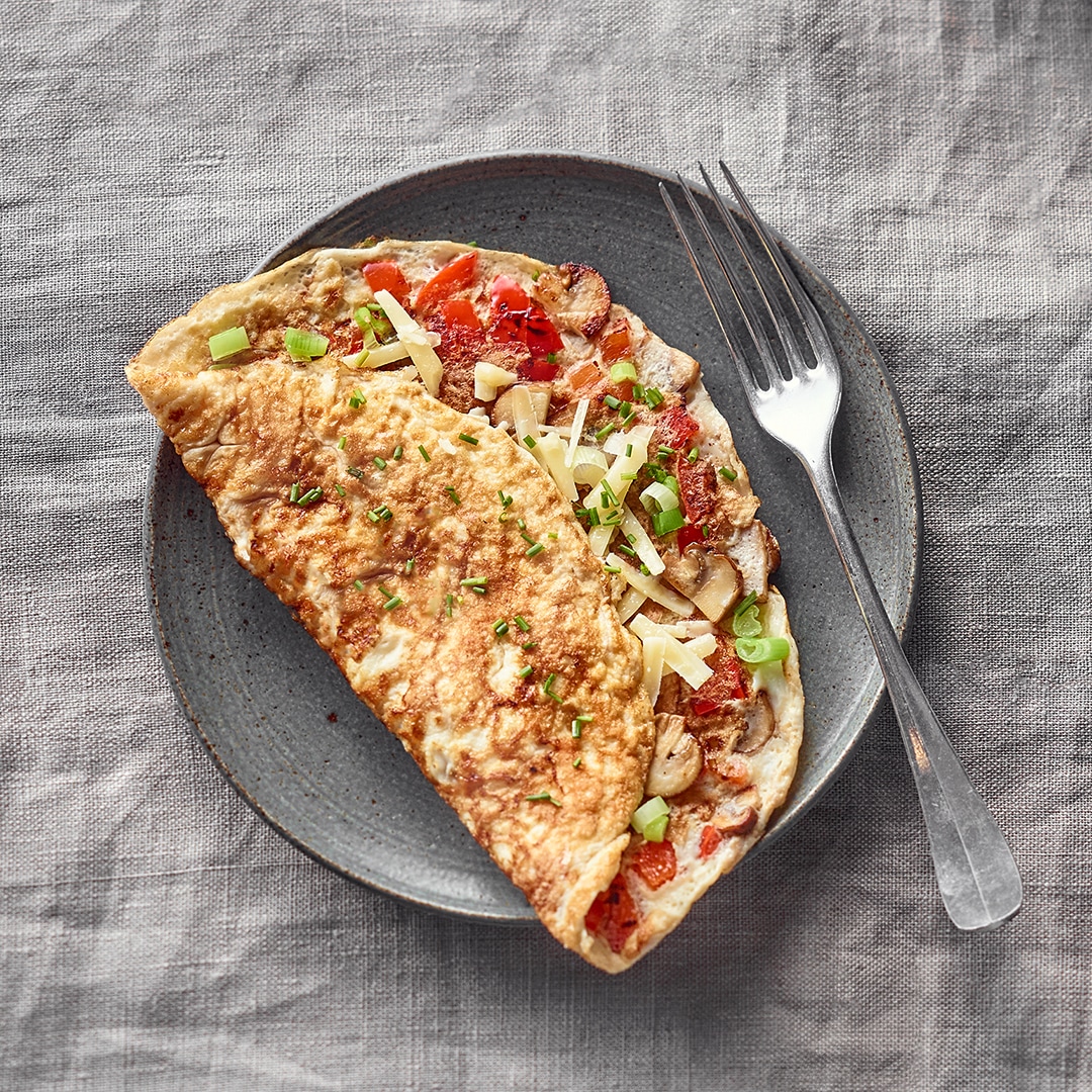 Fluffiges Eiweiß-Omelett