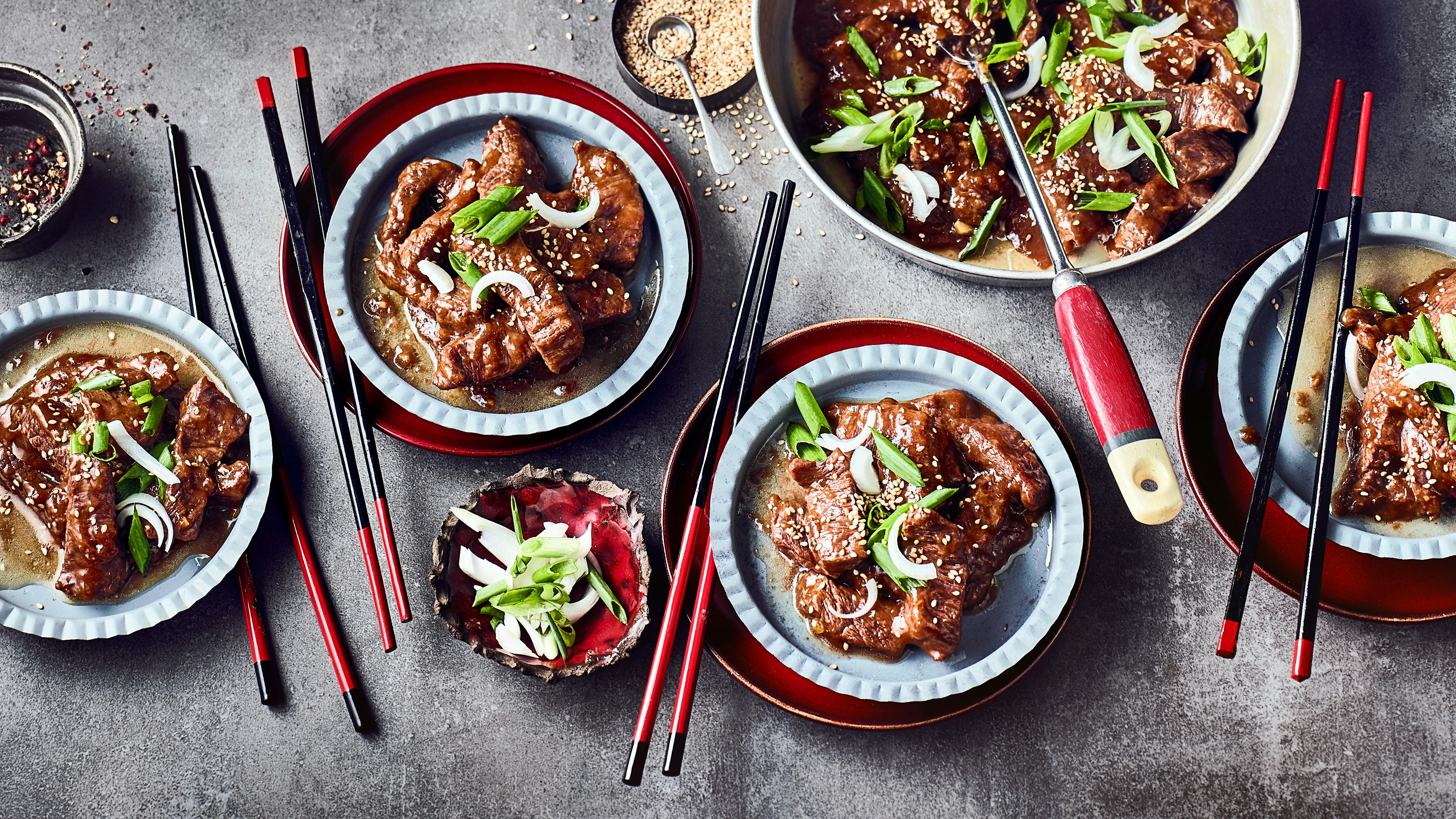 Mongolisches Rindfleisch