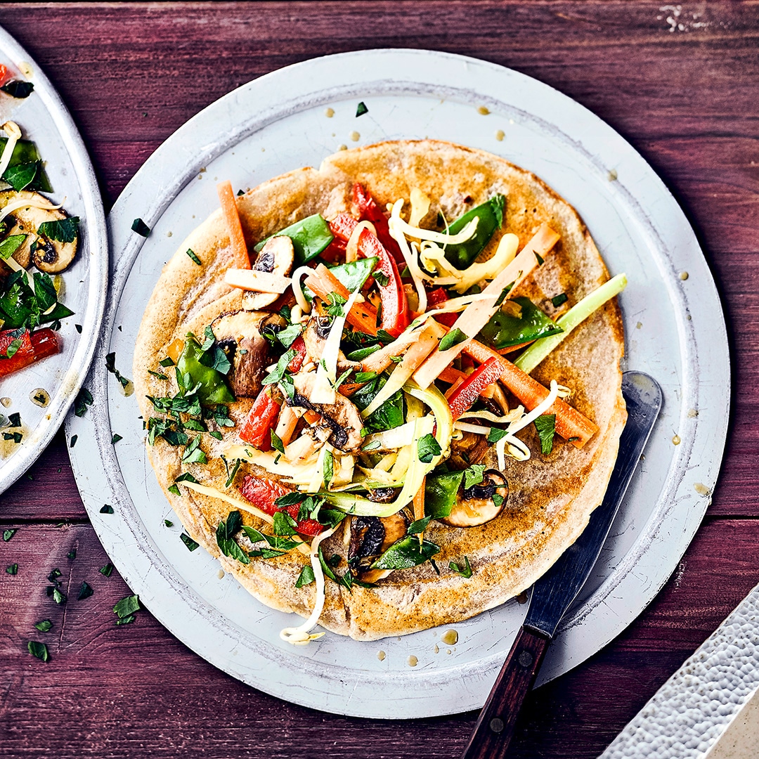 Vegane Buchweizen-Crepes