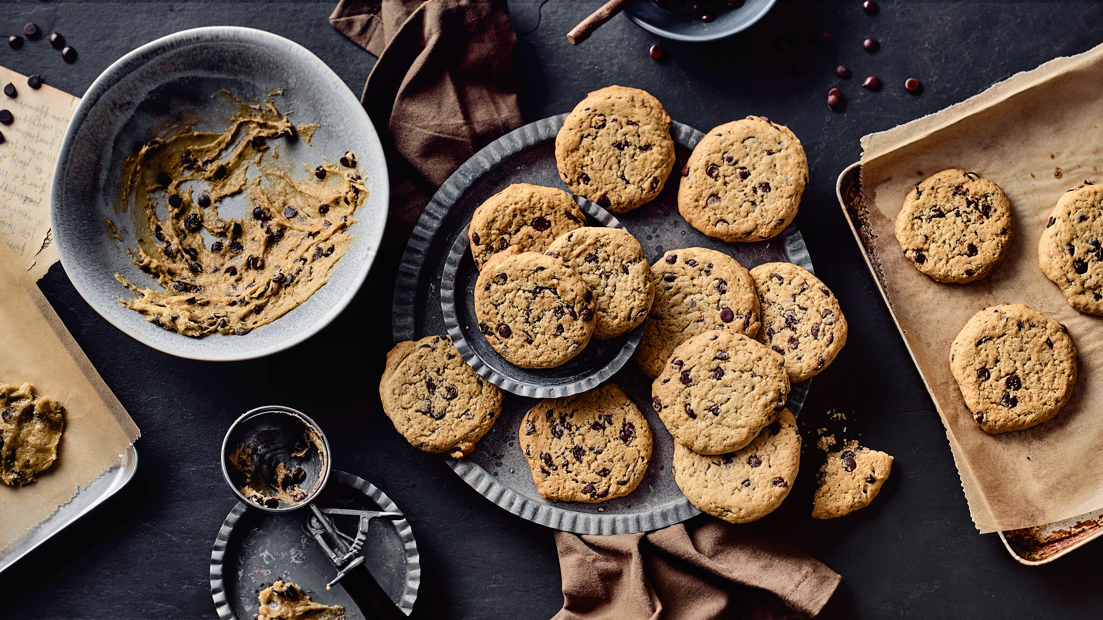 Vegane Chocolate Chip Cookies