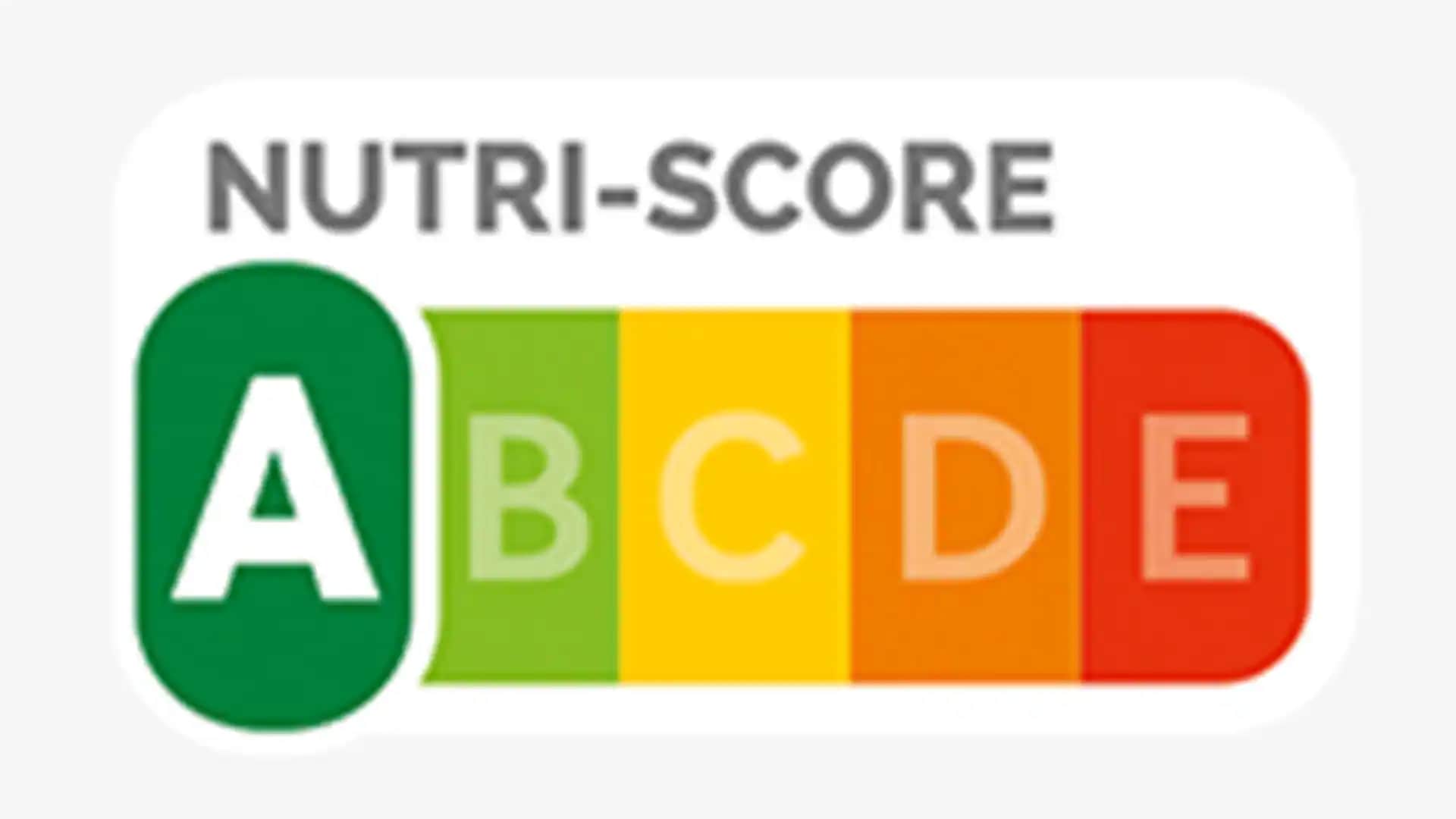 Die Nutriscore-Skala reicht von A in grüner Farbe bis E in roter Farbe.