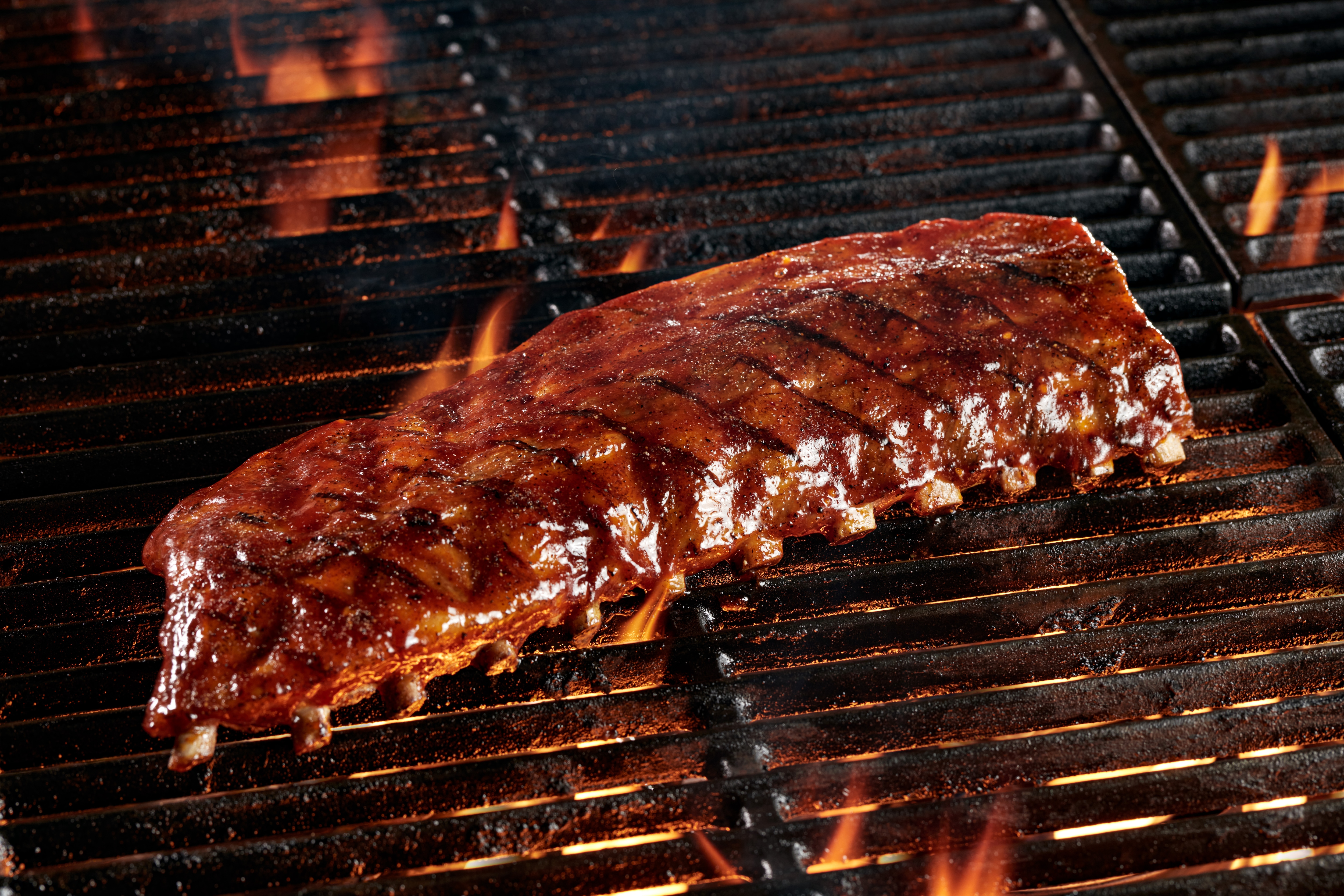 Rippe auf Grill
